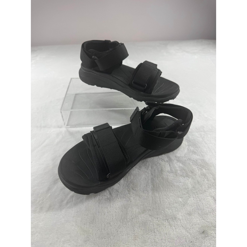 FitFlop NEO-D-HYKER Water-Resistant Walking Sandals Women's‎ 7 Black Slip-On
